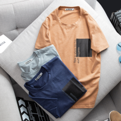 Áo Thun Nam Cổ Tròn Cotton In Hoạ Tiết Lạ Mắt - AB425