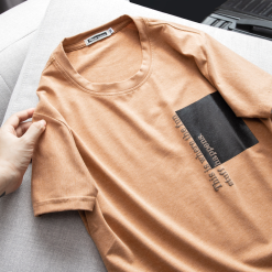 Áo Thun Nam Cổ Tròn Cotton In Hoạ Tiết Lạ Mắt - AB425