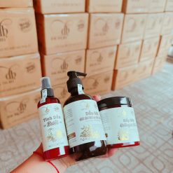Combo Gội Xả Xịt Bồ Kết Bưởi Dừa Dr Di Hi - COMBODIHI
