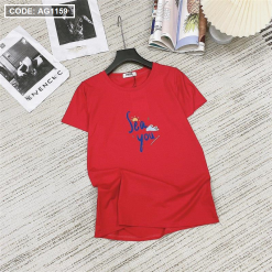 Áo thun thái nữ cổ tròn in chữ see you form suông mặc ôm - AG1159