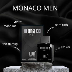 Nước Hoa Nam Monaco Men Đen 100ml LUA Perfume - Phiên Bản Mới - 8936095372406