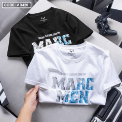 Áo Thun Nam Cổ Tròn Cotton In Chữ Marc Men - AB426