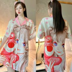 Đầm sơ mi nữ in 3D xinh xắn - DBO847