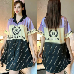 Đầm sơ mi nữ in 3D xinh xắn - DBO847