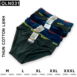 Combo 10 Quần Lót Nam Tam Giác Viền Lưng Thun Lạnh Cao Cấp - QLN031