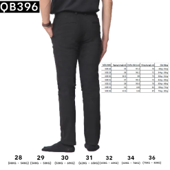 Quần Kaki Dài Nam Co Giãn Màu Đen - QB396DEN