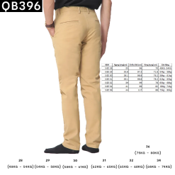 Quần Kaki Dài Nam Co Giãn Màu Kem - QB396KEM