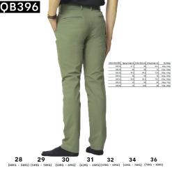 Quần Kaki Dài Nam Co Giãn Màu Xanh Rêu - QB396XREU