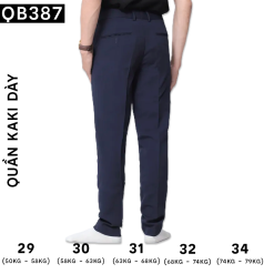 Quần Tây Nam Màu Xanh Đen - QB387XANHDEN