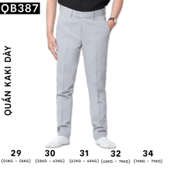 Quần Tây Nam Màu Xám Nhạt - QB387XAMTIEU