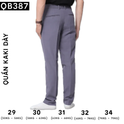 Quần Tây Nam Màu Xám Đậm - QB387XAMCHUOT