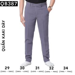 Quần Tây Nam Màu Xám Đậm - QB387XAMCHUOT