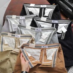 Quần Short Kaki Nam Cao Cấp In Logo Mũi Neo - QB410