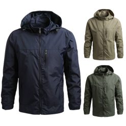 Áo Khoác Nam Dù 2 Lớp Nón Rời Cao Cấp - AK075