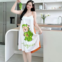 Đầm nữ 2 dây form suông họa tiết cute - DBO1834