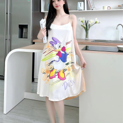Đầm nữ 2 dây form suông họa tiết cute - DBO1834
