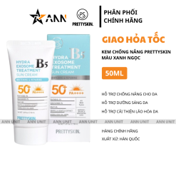 Kem Chống Nắng B5 PrettySkin 50ml Màu Xanh Ngọc - Hỗ Trợ Chống Nắng Dưỡng Sáng Cải Thiện Lão Hóa Da - 8809733215949