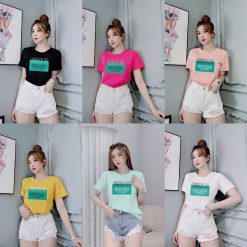 Áo thun thái nữ cổ tròn form suông in chữ Originality - AG1179