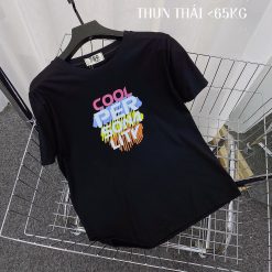 Áo thun thái nữ form suông chữ màu Cool Per - AG1183