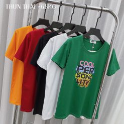 Áo thun thái nữ form suông chữ màu Cool Per - AG1183