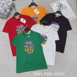 Áo thun thái nữ form suông chữ màu Cool Per - AG1183