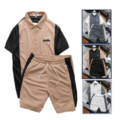 Set Bộ Nam Quần Short Áo Cổ Bẻ Thêu Logo Houston - SBN056