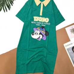 Đầm nữ form suông cổ bẻ tay ngắn - DBO2072