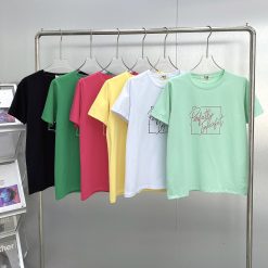 Áo thun thái nữ cổ tròn form suông in chữ Perfectly - AG1189