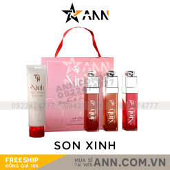 Son Xinh TN Mỹ Phẩm Đông Anh 1 Set 3 Màu Tặng Tẩy Tế Bào Chết - SONXINHX301