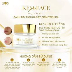 Combo Giảm Nám Tàn Nhang Trắng Tím SON Cosmetic Tặng Cao Bưởi - COMBOSON1