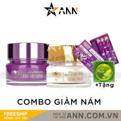 Combo Giảm Nám Tàn Nhang Trắng Tím SON Cosmetic Tặng Cao Bưởi - COMBOSON1