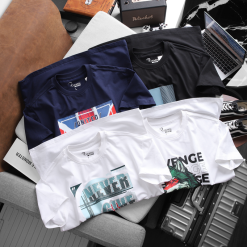 Áo Thun Nam Cổ Tròn Rurumen Mexico Màu Đen Big Size - AB431