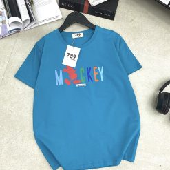 Áo thun thái nữ cổ tròn form suông in chữ Mickey - AG1209