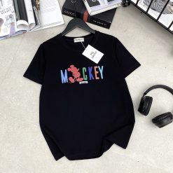 Áo thun thái nữ cổ tròn form suông in chữ Mickey - AG1209