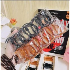 Lố 12 Kẹp Càng Cua 3 Răng 2 Màu Nâu Và Đen - KEP01