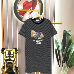 Đầm nữ sọc tay ngắn cổ tròn form suông - DBO2588