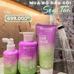 Combo Gội Xả Xịt Tóc Sen Tảo Soo Young - COMBOSENTAO01