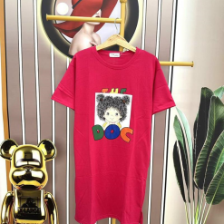 Đầm suông tay ngắn cổ tròn in hình - DBO2756