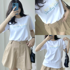 Áo Thun Thái Nữ Cổ Tròn Form suông in chữ Women Nhiều Màu - AG1218