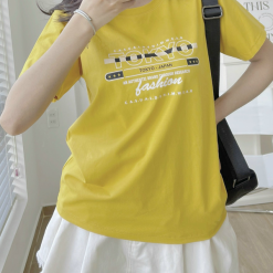 Áo Thun Thái Nữ Cổ Tròn Form suông in chữ Tokyo Nhiều Màu - AG1219