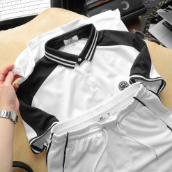 Set Bộ Nam Quần Short Áo Cổ Bẻ Thêu Logo Fadsco - SBN058