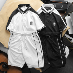 Set Bộ Nam Quần Short Áo Cổ Bẻ Thêu Logo Fadsco - SBN058