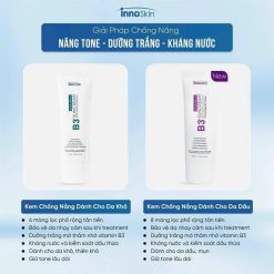 Kem Chống Nắng B3 InnoSkin Màu Tím Cho Da Dầu - 8809315252522