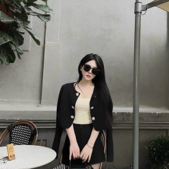 Sét đen 3 món nút ngọc - VD5876