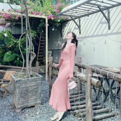 Sét thun nhún đuôi cá hồng - VD5877