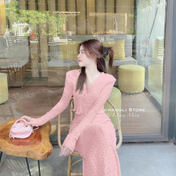 Sét thun nhún đuôi cá hồng - VD5877