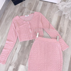 Sét thun nhún đuôi cá hồng - VD5877