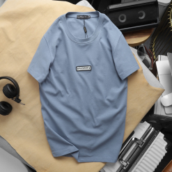 Áo Thun Nam Cổ Tròn Phối Tag Chữ Superior