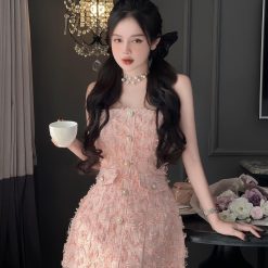 Đầm cup ống bố nổi - VD5884