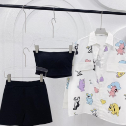 Sét sơ mi hoạ tiết 3 món - VD5888